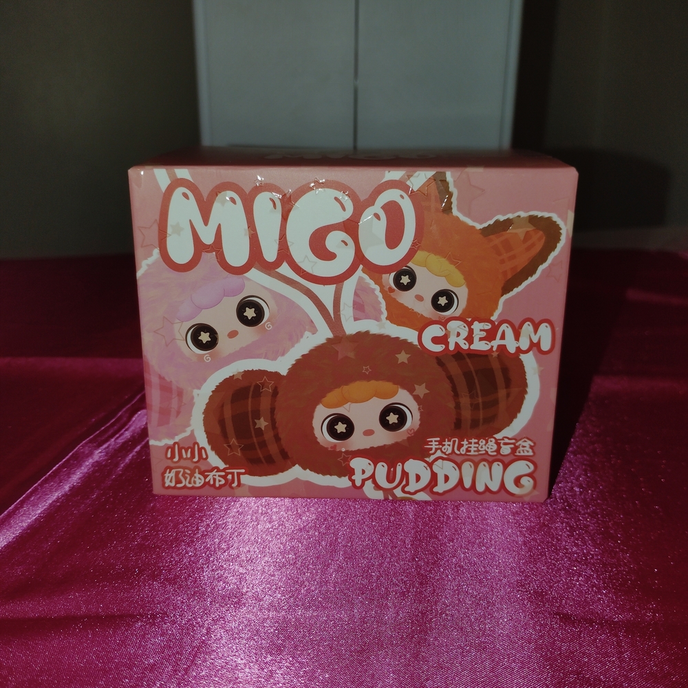 New Baby Three Cream Pudding Cute Phone Pendant Blind Box.